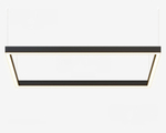 Подвесной LED светильник прямоугольный LP85-FRAME-1000 78Вт 3000К 7176Лм черный 1008х488х80мм DIOLUM