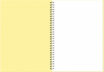 НОВИНКА! Тетрадь  А4 80 л. Pastel Collection Yellow, с пластиковой обложкой, на металлическом гребне