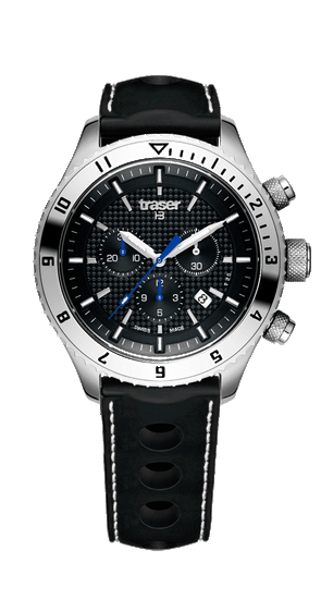 Мужские швейцарские часы Traser T5 Master Chronograph 106973 (кожа)