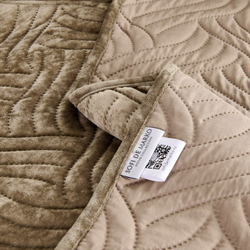 Покрывало 160x220 Sofi De MarkO Деварта цвета капучино