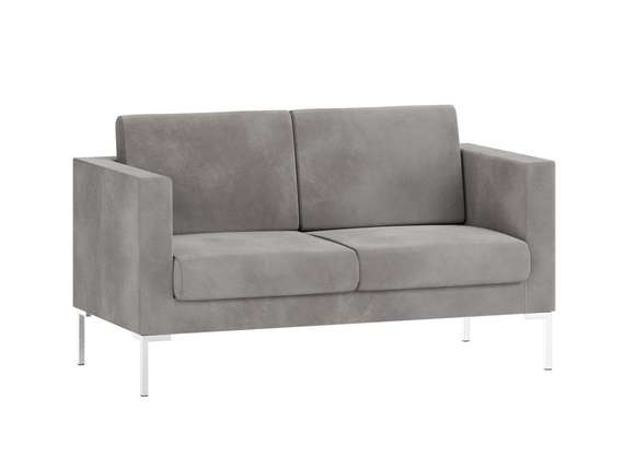 Hans Диван двухместный HNS-02 Teddy 024/Металл Хром 1520*770*820