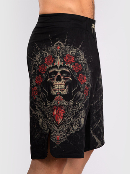 Шорты ММА Venum Santa Muerte 5.0 Deep Black/Gold