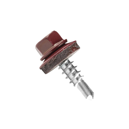 Саморез по металлу 5,5х19 RAL 3005 (250) сверло №3