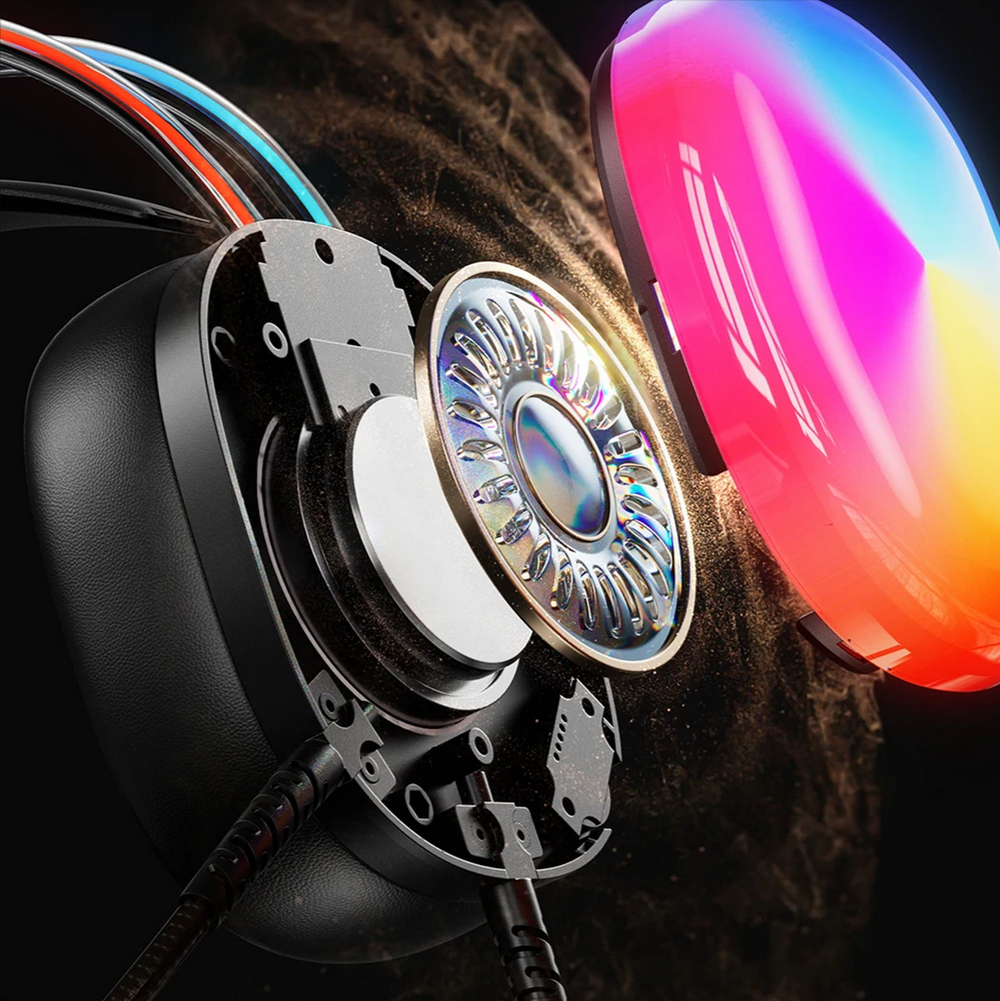 Наушники игровые с микрофоном Awei GM-11Pro 7.1/RGB USB