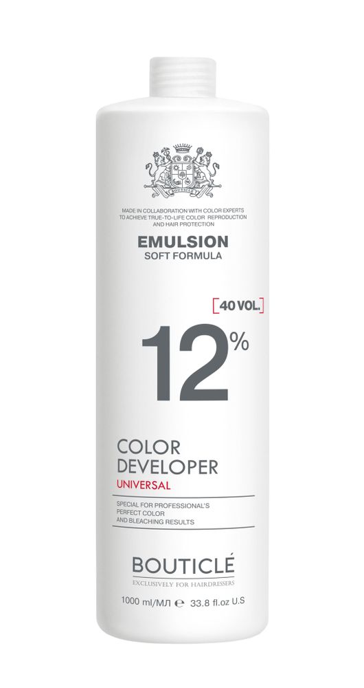 Оксидант-лосьон 12% - “Bouticle color developer 40 vol&quot; (1000 мл)