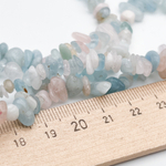 Берилл бусины, крошка 4-8 мм, цена за нить 38 см