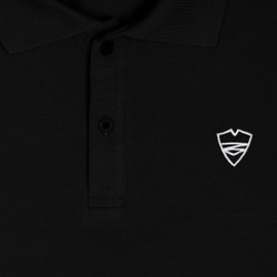 Поло Питерский Щит "Лого" Чёрный
