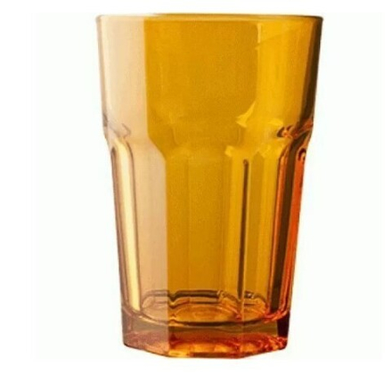 Стакан Хайбол Pasabahce Enjoy 350 мл, d 8,3 см, h= 12,2 см, оранжевый, стекло 81200787