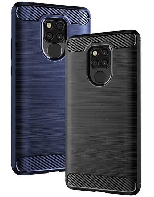 Чехол для Huawei Mate 20X цвет Blue (синий), серия Carbon от Caseport