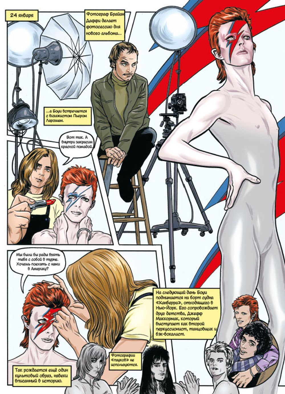 Комикс Боуи: звёздная пыль, бластеры и грёзы эпохи луны