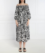 Льнаное платье Liviana Conti - черный(L4SM27)