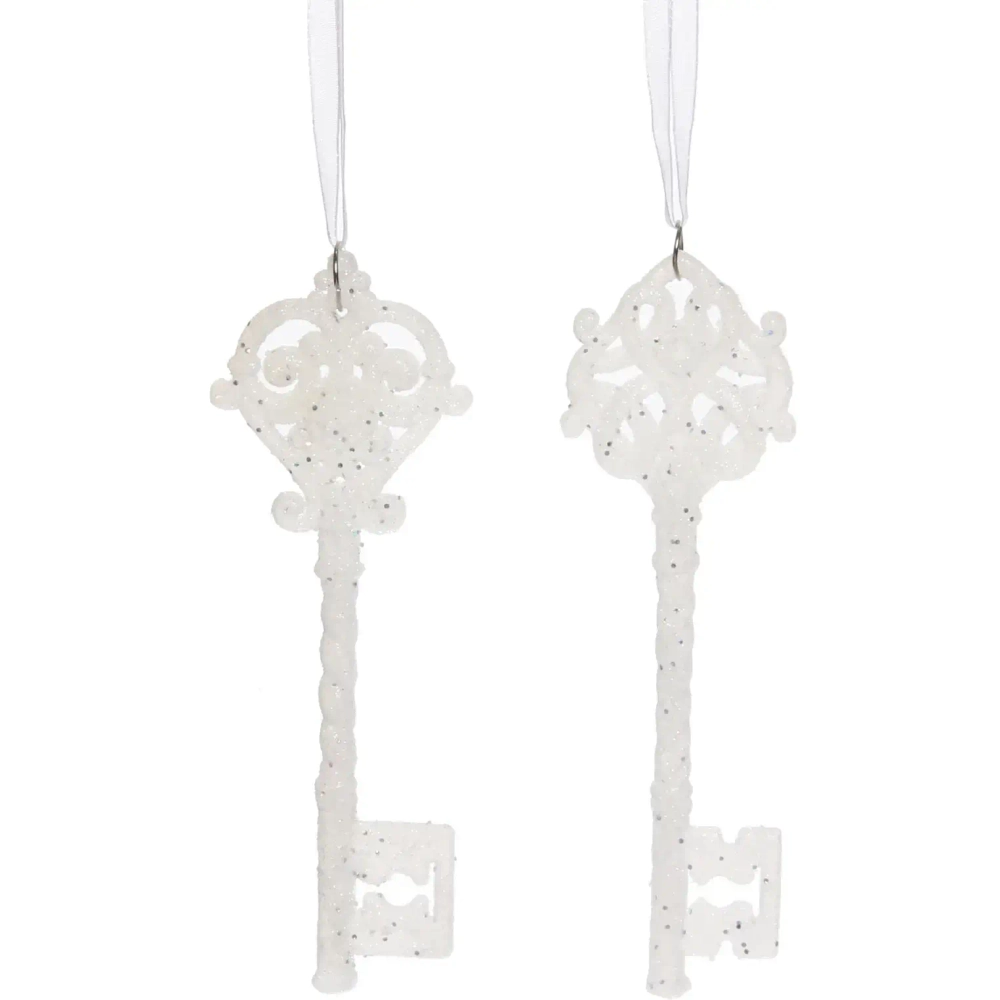Подвеска «Ключ от тайн» 5*15 см (набор 2 шт), Белый