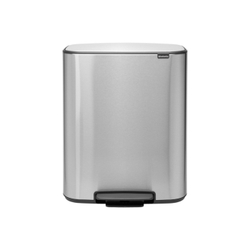 Мусорный бак Bo Pedal Bin 2x30л Brabantia Стальной матовый Fingerprint Proof