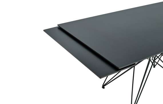 Стол раздвижной Everest 160-220х90 см, черный камень