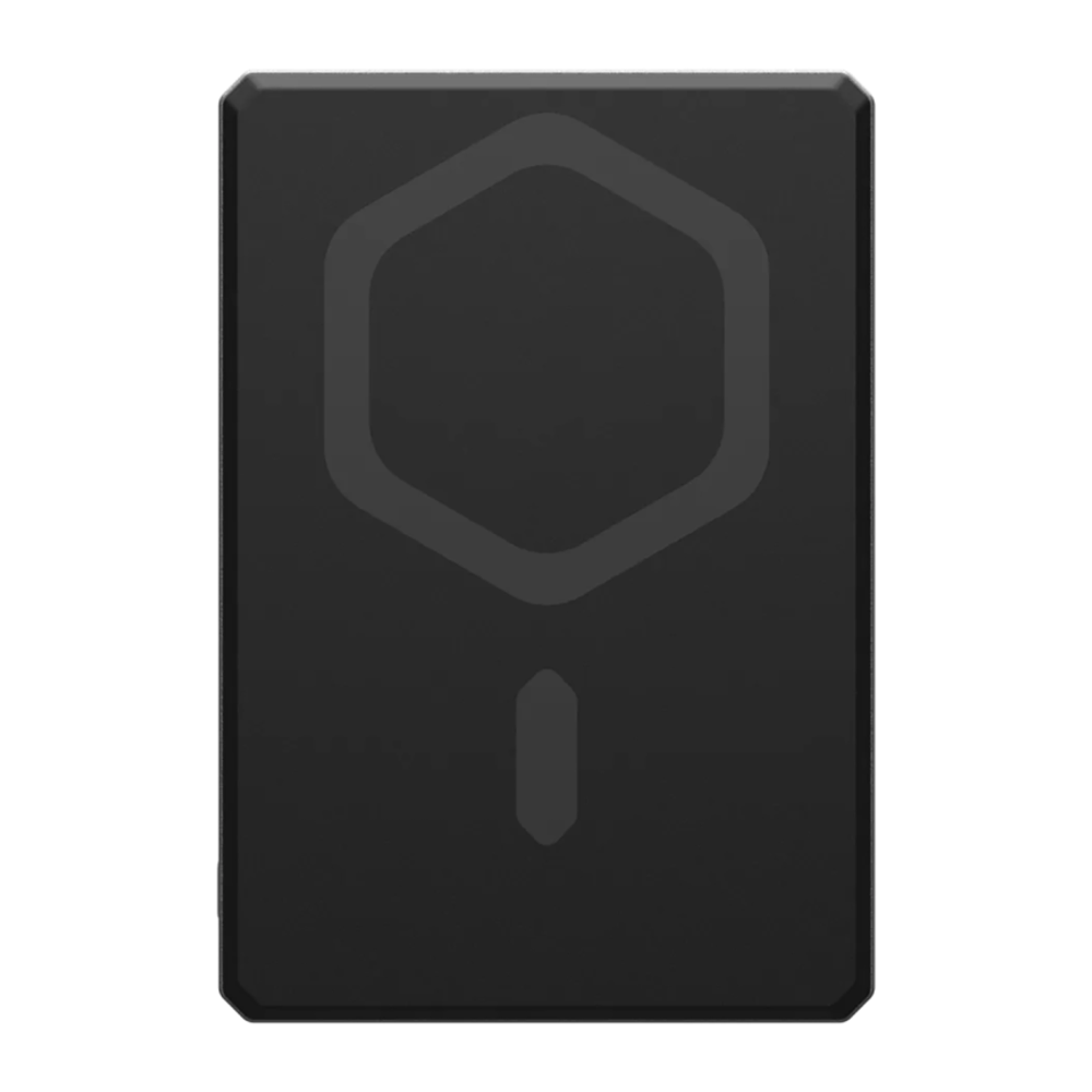 Внешний аккумулятор MagSafe UAG SRGE Slim 5K (5000 мА·ч) Беспроводная зарядка: Qi 10 Вт. Проводная зарядка: USB-C. Есть LED-индикация. Энергоёмкость — 18 Вт·ч. Максимальная выходная мощность — 20 Вт