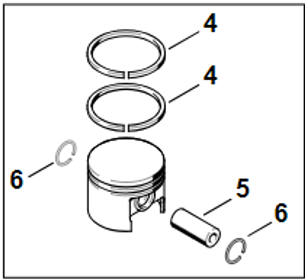 Поршневое кольцо 38x1,2 мм HSH1803812PRO (1130 034 3002) бензопилы Stihl MS180, 018