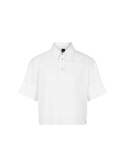 Marc Cain Блуза широкая из хлопка разной плотности