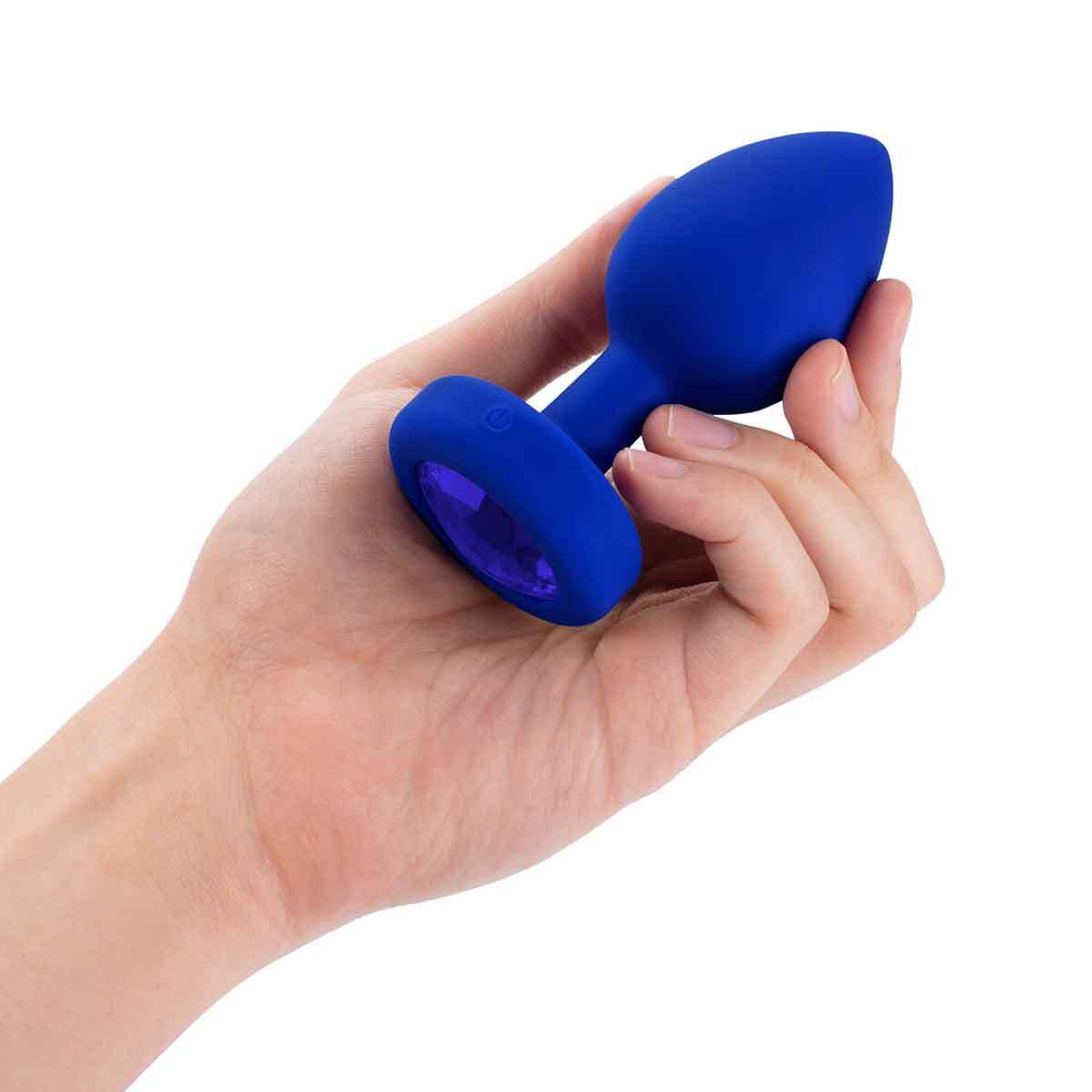 b-Vibe Vibrating Jewel Plug L/XL - Анальная пробка