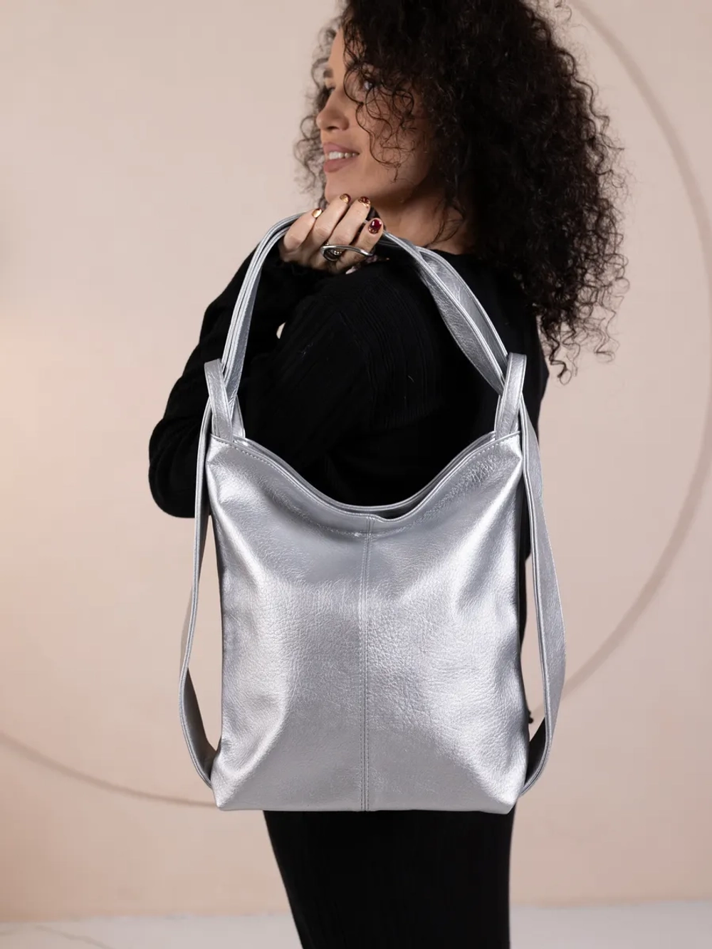 Сумка рюкзак через плечо большая трансформер