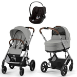 Коляска Cybex Balios S Lux SLV complete Cloud G Magic Black Base G 4 в 1 Stone Grey с дождевиками