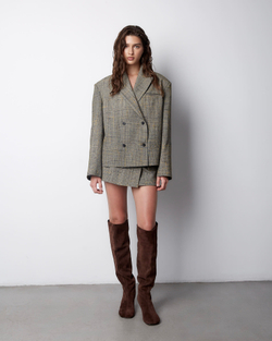 Сапоги из натуральной замши шоколадный