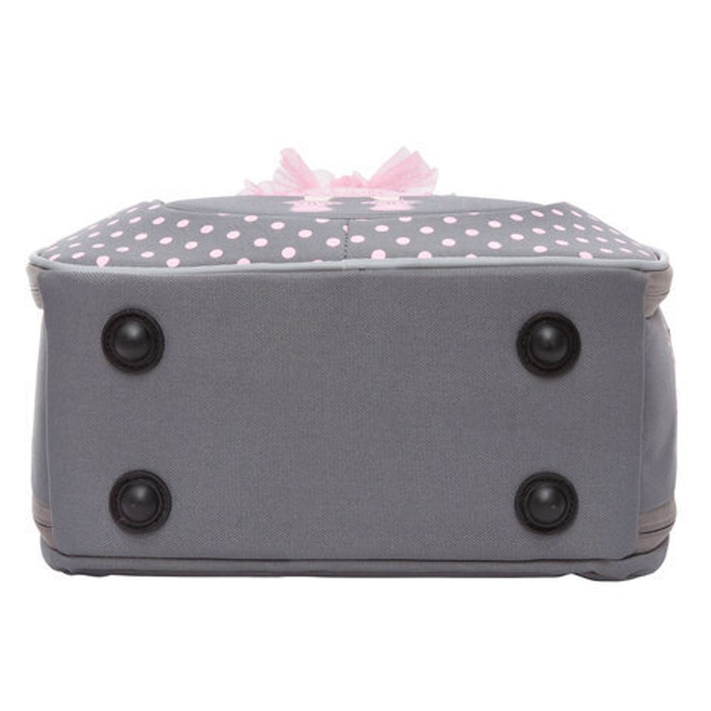 Ранец GRIZZLY анатомическая спинка, с брелоком, для девочек, "RABBIT", 36х29х18 см, RAf-292-3/2