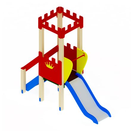 Игровое уличное оборудование Горка Королевство H-750 ИО 413