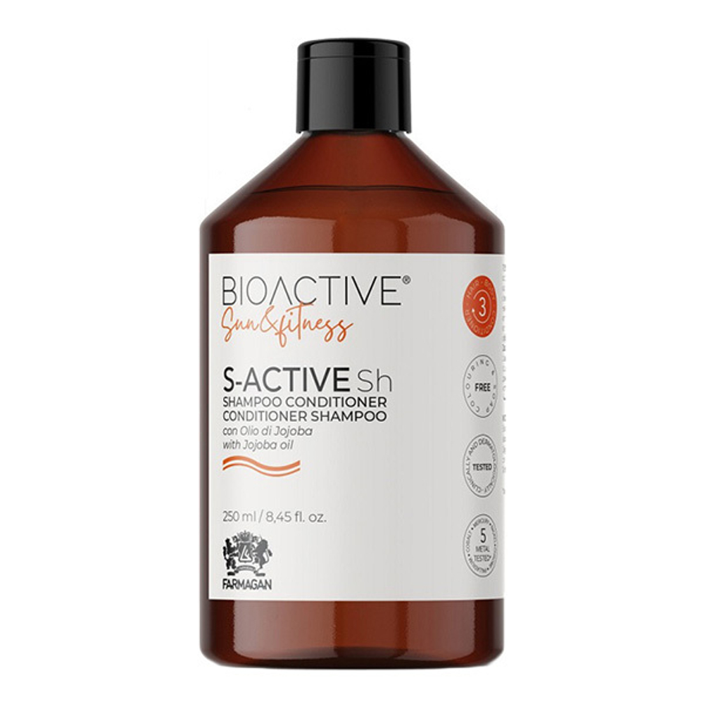 Шампунь-кондиционер для волос и тела для защиты от солнечного воздействия Farmagan Bioactive Sun S-Active Shampoo-Conditioner for Body 250мл