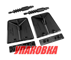 Комплект транцевых плит Nauticus серии SX, цвет черный, размер 9.5х10 (упаковка из 2 шт.)