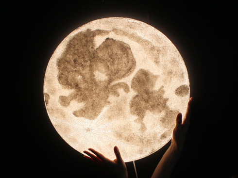 Бра луна 50 см + пульт (теплый/холодный/диммер)