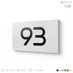 Табличка с номером 93 на дверь квартиры, для офиса, кабинета, аудитории, склада, белая 120х70 мм, Айдентика Технолоджи
