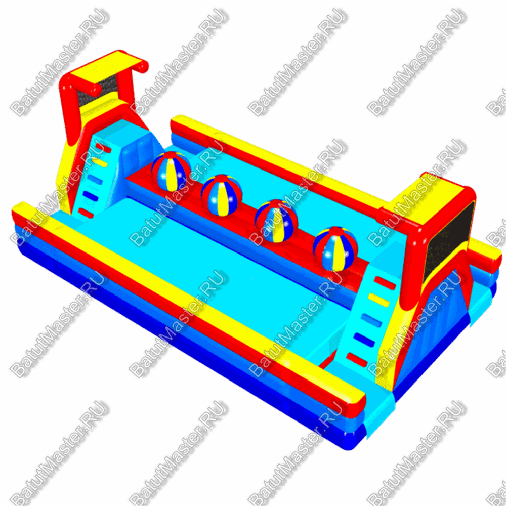 Коммерческий надувной батут "Не упади в море" 9*5.5*3,8 м