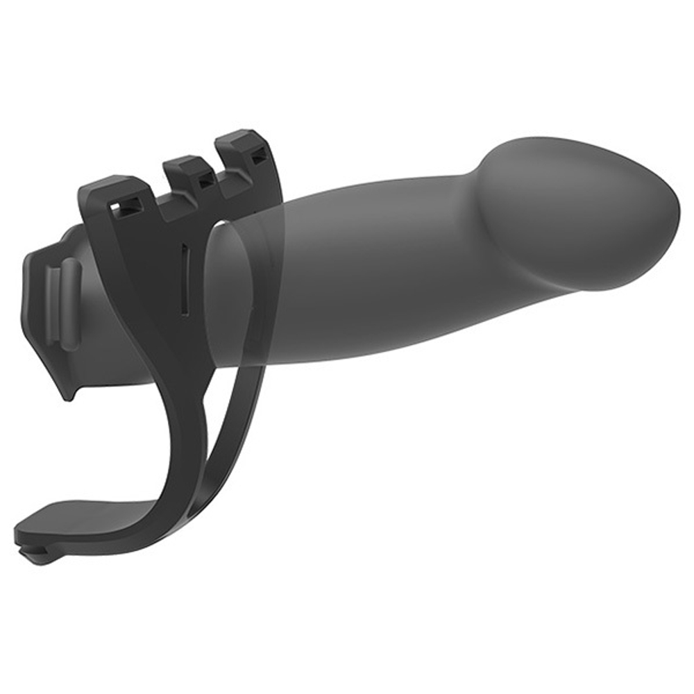 Мужской полый страпон 20,3см Doc Johnson Body Extensions BE Bold Black 800-08-BX