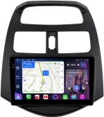 Магнитола для Chevrolet Spark M300 2009-2025+, Ravon R2 - FarCar S500-TS10 монитор 9.5" QLED на Android 14, Быстрая, CarPlay, 4G SIM-слот