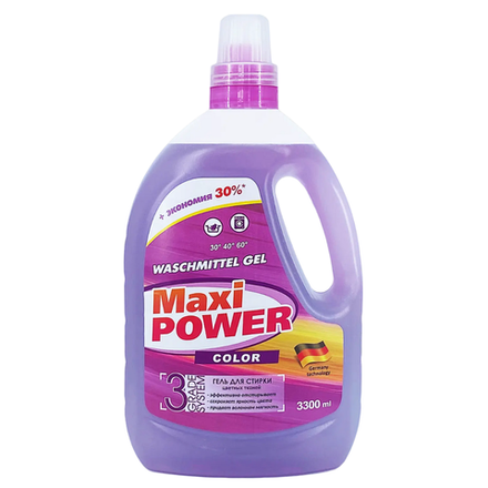 Гель для стирки Maxi Power COLOR 3.3 л
