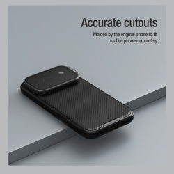 Чехол черного цвета с MagSafe на iPhone 17 Pro, серия CamShield Prop Magnetic (версия с тонированной крышкой объектива) от Nillkin