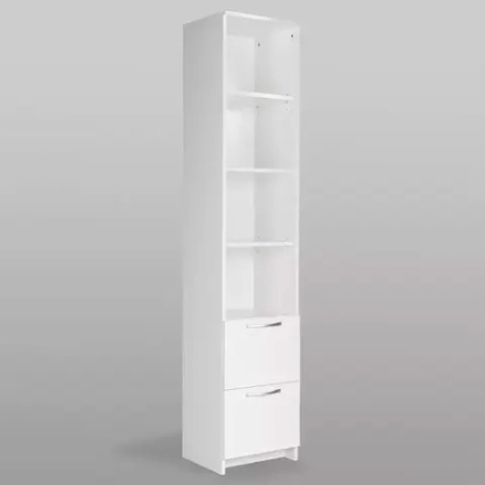 Сириус Стеллаж 2 ящика 390х350х1900 Белый