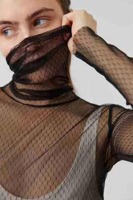 Бадлон черный из сетки