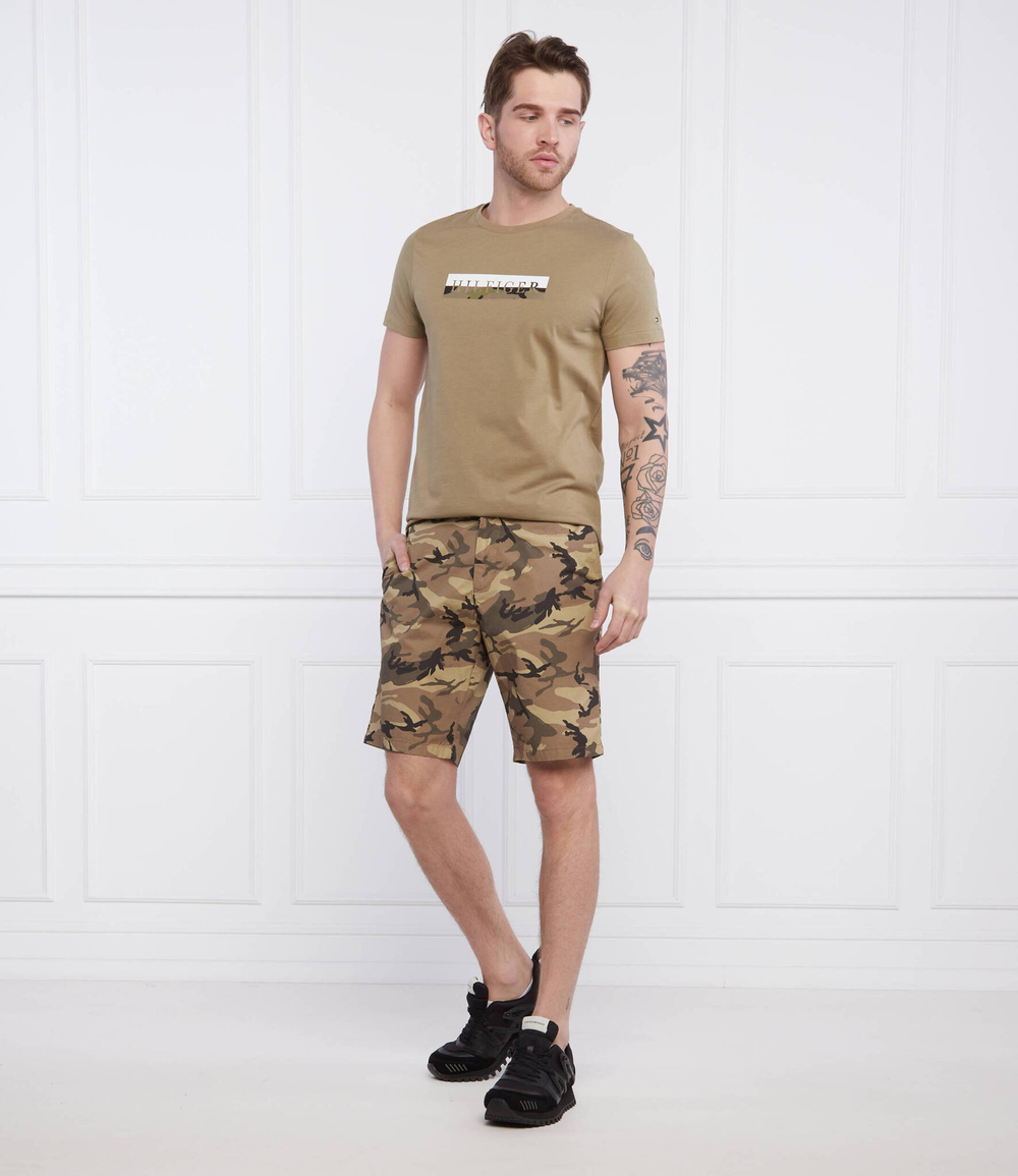 шорты harlem Tommy Hilfiger - оливковый (MW0MW23714)