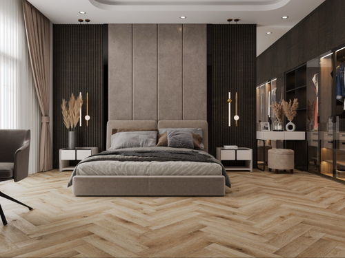 Ламинат SPC CronaFloor Herringbone Дуб Монпелье