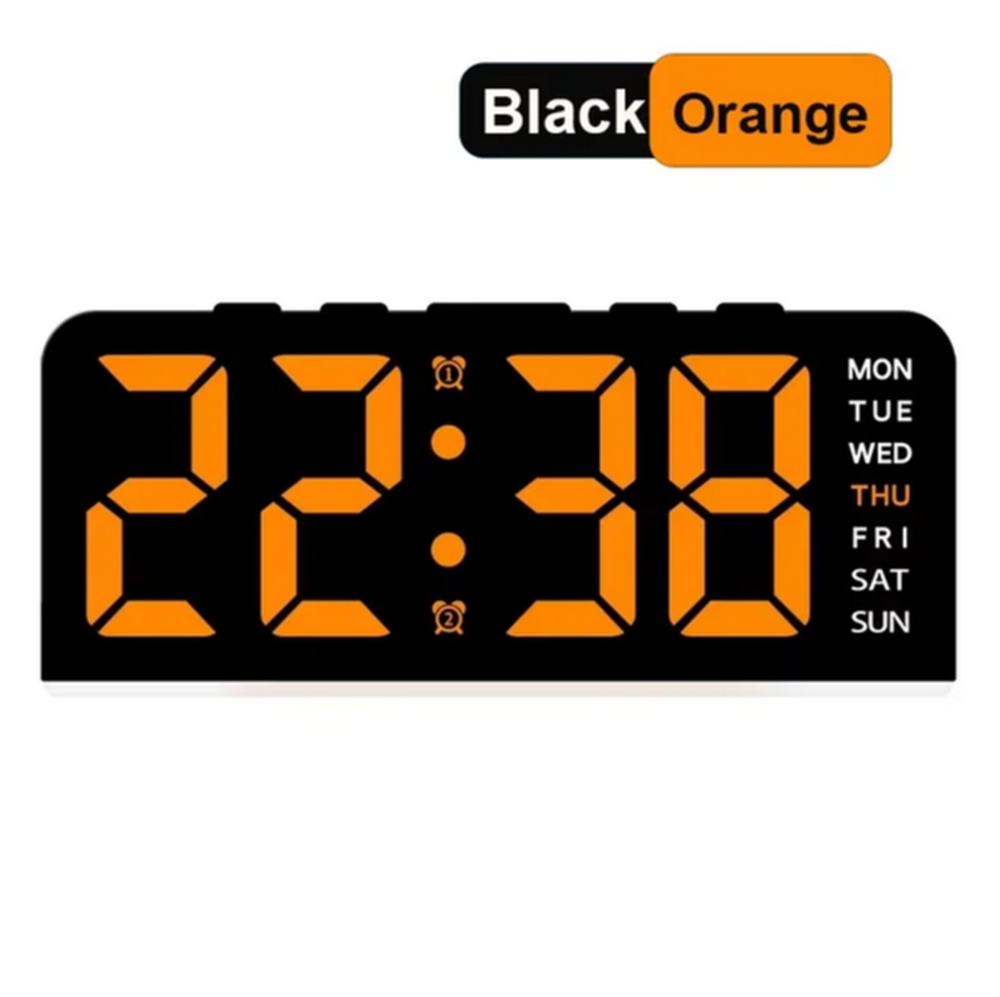 Часы-будильник настольные LED GH9001 черный корпус