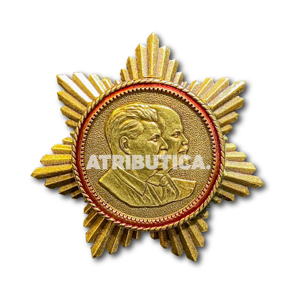 Знак Нагрудный Звезда Ленин Сталин | ATRIBUTICASTORE.RU