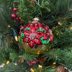 Игрушка с пуансеттиями [Арт. TR 24559]