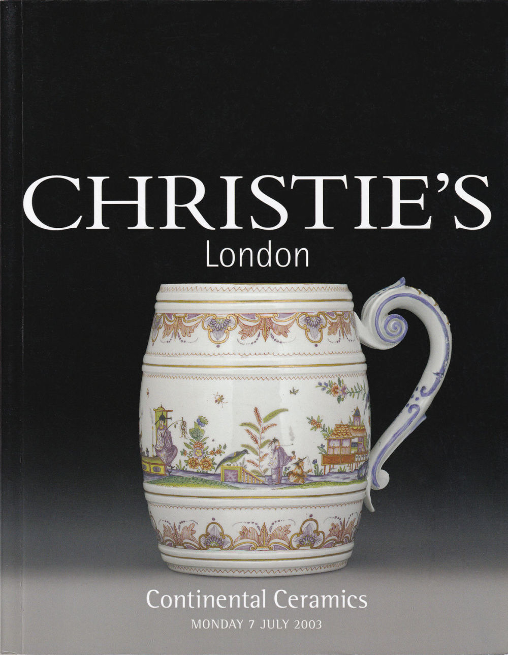 Каталог аукциона Christie's, Лондон, Керамика континентальной Европы от 7 июля 2003 года