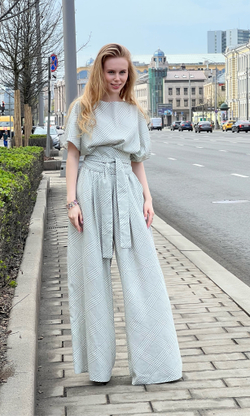 топ+кушак / оливка