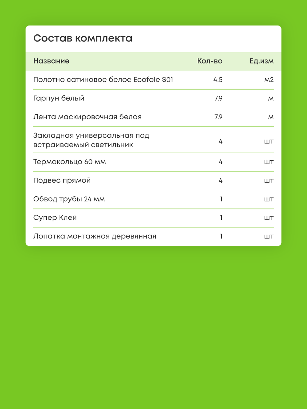 Сатиновый натяжной потолок 4.5 м2