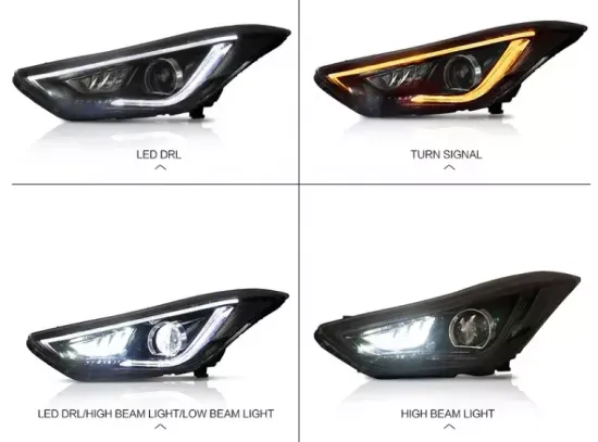 Передние фары Хендай Элантра V8 type