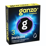 Супертонкие презервативы Ganzo Invisible - 3 шт.