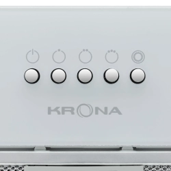 Встраиваемая вытяжка Krona LUISA 600 GLASS WHITE PB