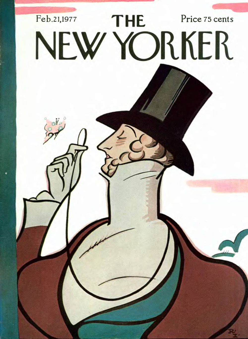 Журнал The New Yorker 21-02-1977, обложка